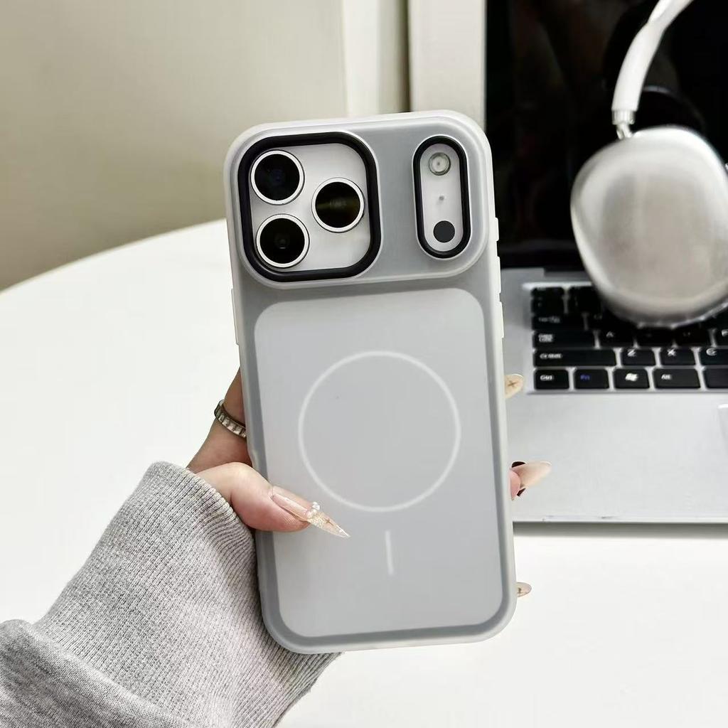 Двухцветный чехол-желе 2-в-1 для iPhone17ProMax, тонкое кольцо, магнитный чехол для мобильного телефона, Apple 18, противоударный чехол