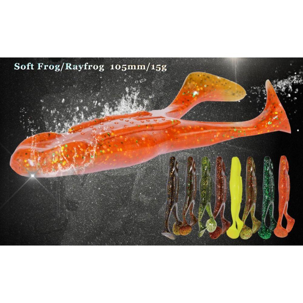 2шт силиконовые мягкие приманки для ловли лягушек 10.5см/14г рыболовные снасти продукт мини мягкие приманки для рыбалки