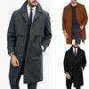 New Woolen Men's Coat Nizi Long Coat Large Size Single Breasted