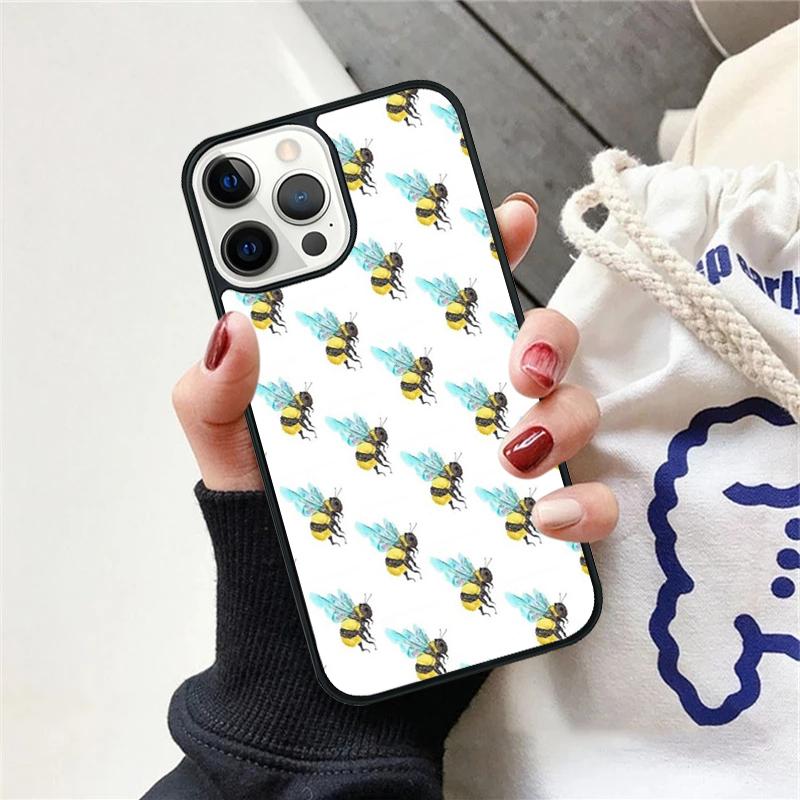 Bee Bumblebee Phone Case For iPhone 17 Air 15 16 Cover 11 13 14 Pro Max 12 Plus Max Fundas