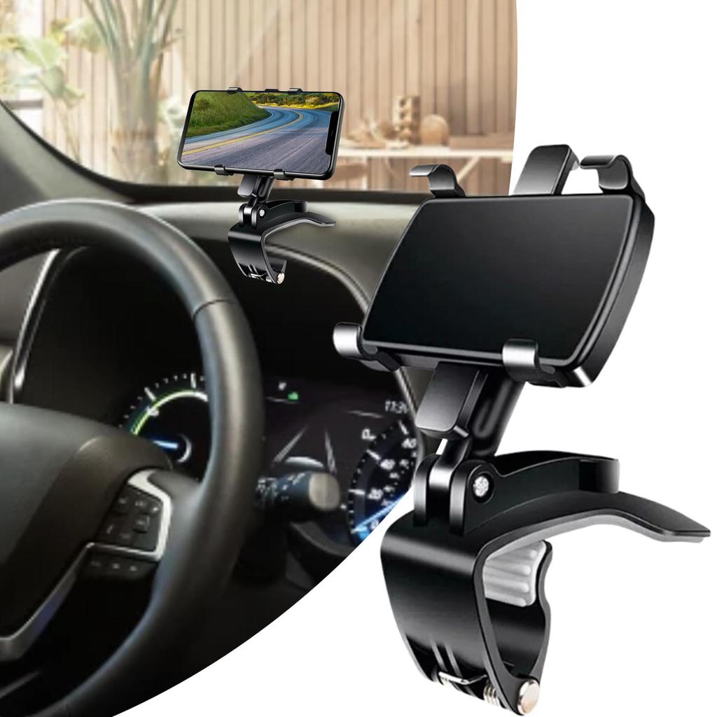 Car Phone Holder Cell Phone Mount for Car Dashboard Adjustable Anti-Slip Smartphone Cradle for Truck Sedan Automotive RV