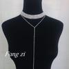 Popular European & American Rhinestone Choker Necklace - Women's Clavicle Chain with Japanese & Korean Style