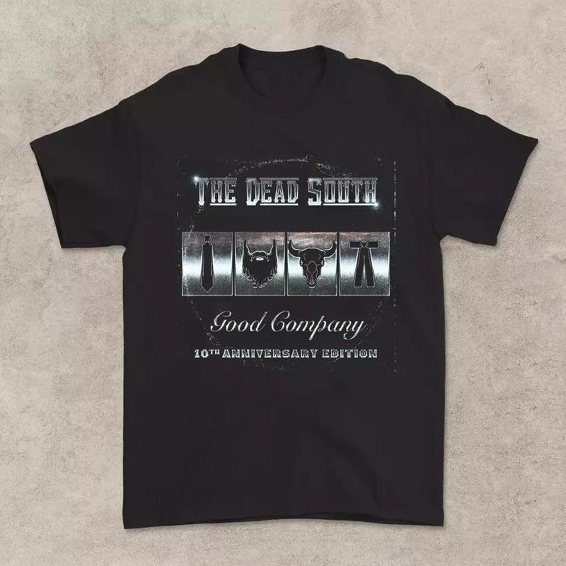 The Dead South 10-летний юбилей Хорошая компания Футболка Полный размер S 5XL So821