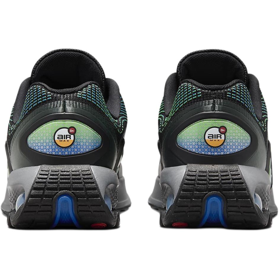 Nike Air Max Dn Износостойкие Низкие Детские Кроссовки для Бега Черный Зеленый Подростковые Кроссовки FB8987-010