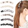 Hairpins Temperament Crystal Vertical Clamp Women Banana Clips Ponytail Holder Korean Hair Clips