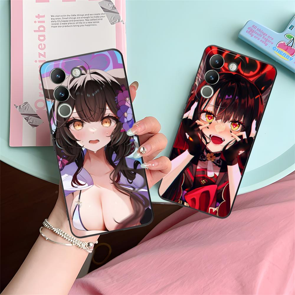 Blue Archive Kosaka Wakamo Phone Case for VIVO V60 V50 V40 V30 V29 V27 V25 V23 Pro Lite 5G Colorful Printing Cover Pretty Luxury