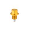 X AUTOHAUX Oil Drain Plug Magnetic Aluminum Sump Drain Nut