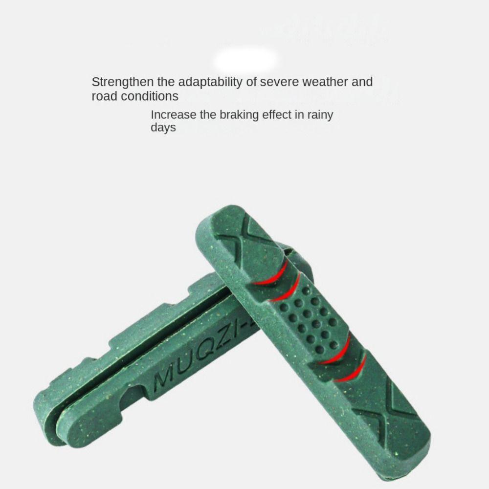 1 Pair Replaceable Bicycle Brake Pads Caliper Brake Pads Bike Brake Blocks Bike Accessories