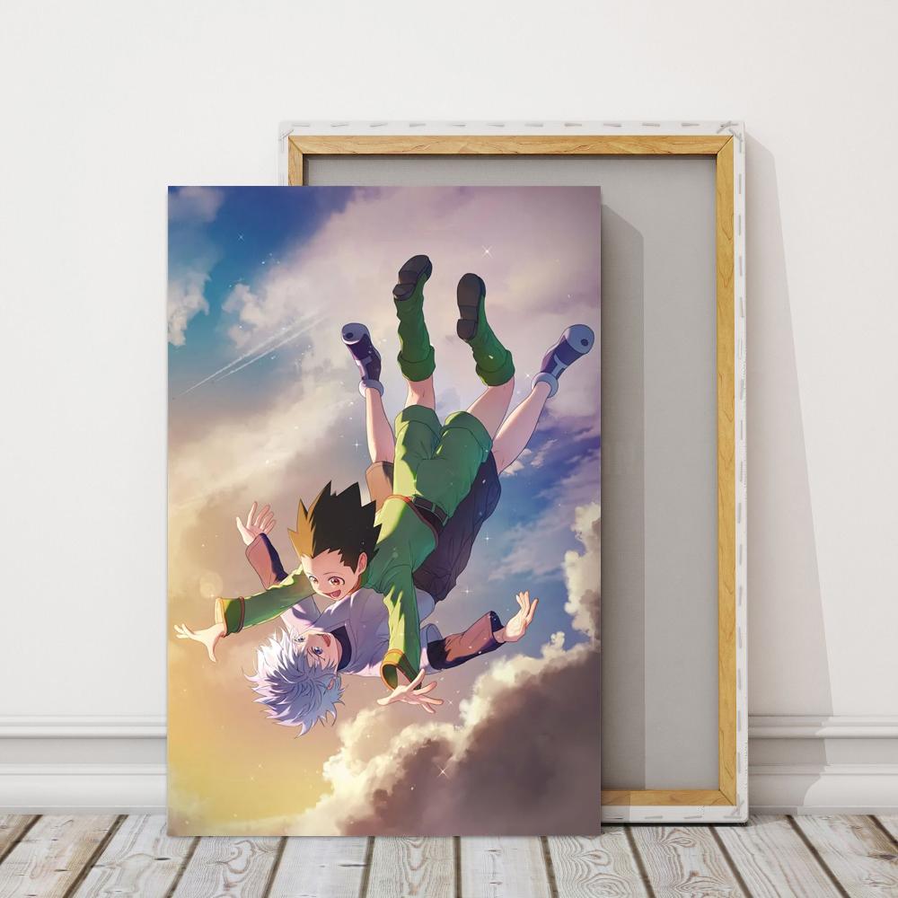Hunter X Hunter Poster Classic Japanese Anime Retro Poster Prints Wall Art Home Room Decor Vintage Painting No Frame