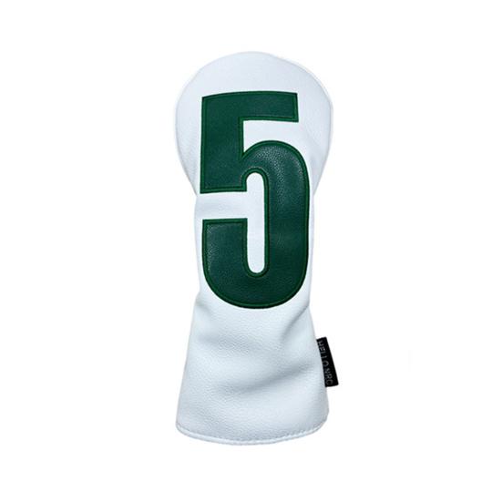 Faux Leather Golf Club Head Cover for Drivers Fairway Woods Hybrids No.1/3/5/U Headcover Soft Velvet Lining British-Style Green Putter Head Protector