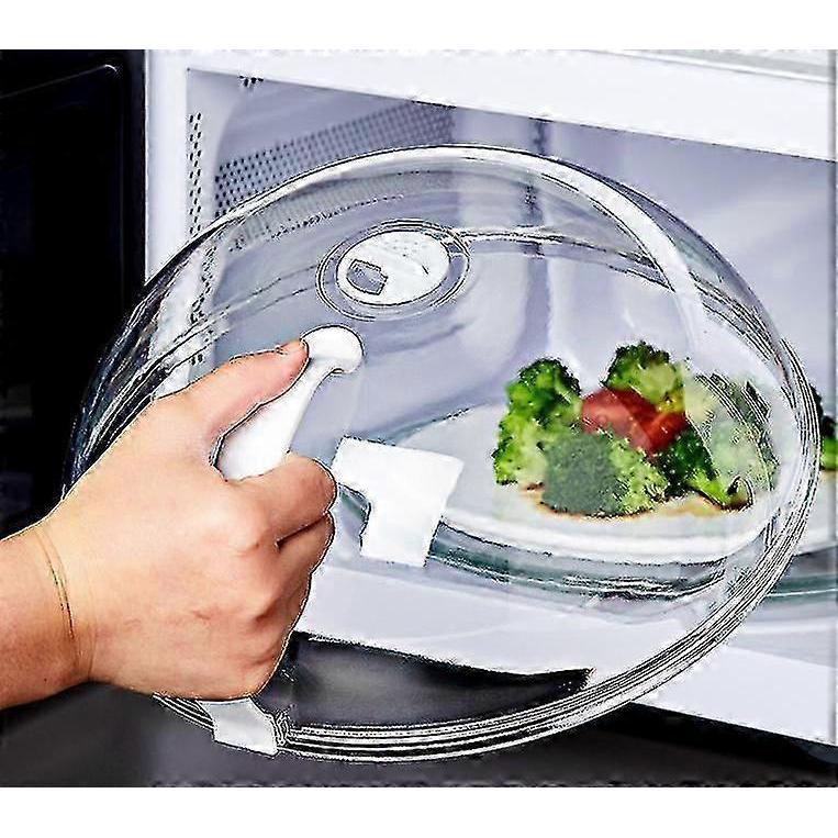 Heat Resistant Lid for Microwave Food Microwave Food Anti-Sputtering Cover With Handle