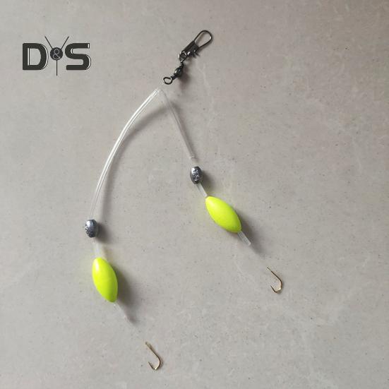 Оснастка для ловли карпа с двойными крючками, обратная нижняя леска, оффшорная оснастка для морской рыбалки с прибоем и принадлежностями для ловли бобов в космосе