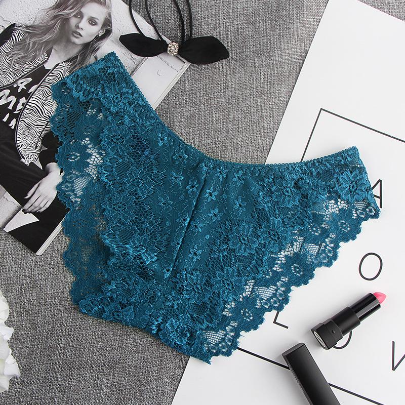 Luxury Women's Lace Panties - Sexy, Low Waist, Transparent, Hip-Lift Design