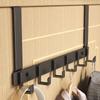 Portable Storage Hooks 6 Hooks Hanging Rack Door Hanger Hook Coat Hat Towel Hanger Storage Holder