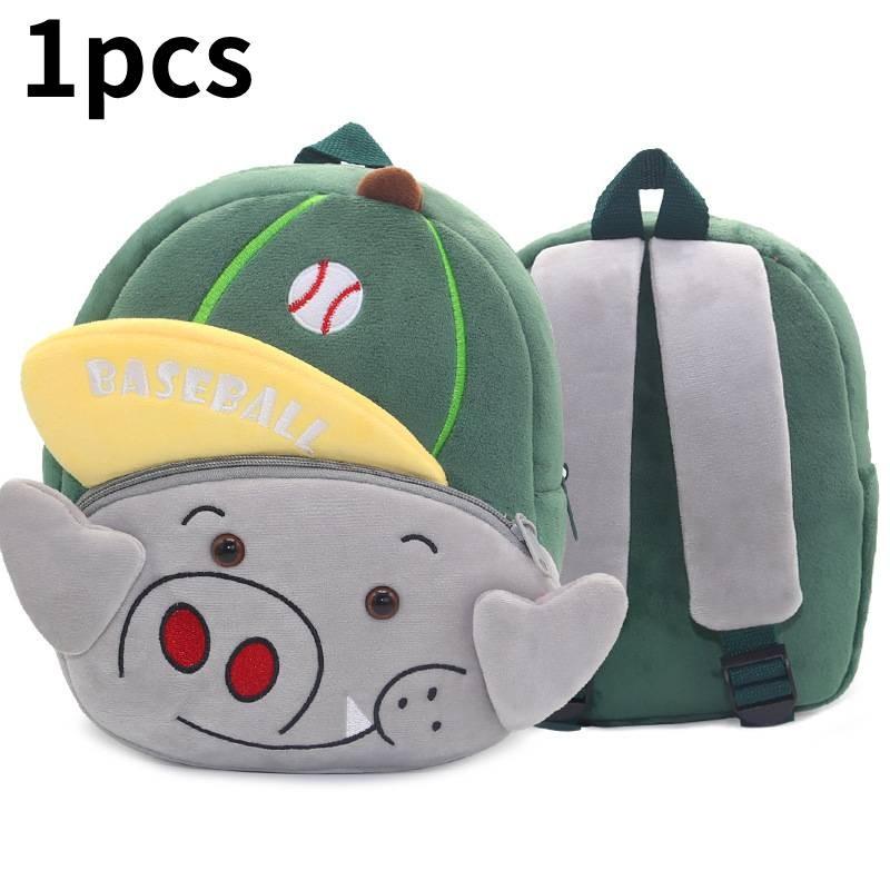 Animal Sports Meet Children Plush Backpack Storage Shoulder Bag Gift Fashion