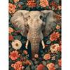 5d DIY Алмазная картина Вышивка крестом Животные Слоны Цветы Алмазная вышивка Мозаика Полная круглая дрель Домашний декор Искусство