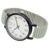 Fieldwork Women's Analog Watch with Metal Band and Bellows, Stainless Steel, Simple Design, Greco Khaki, ST300-3