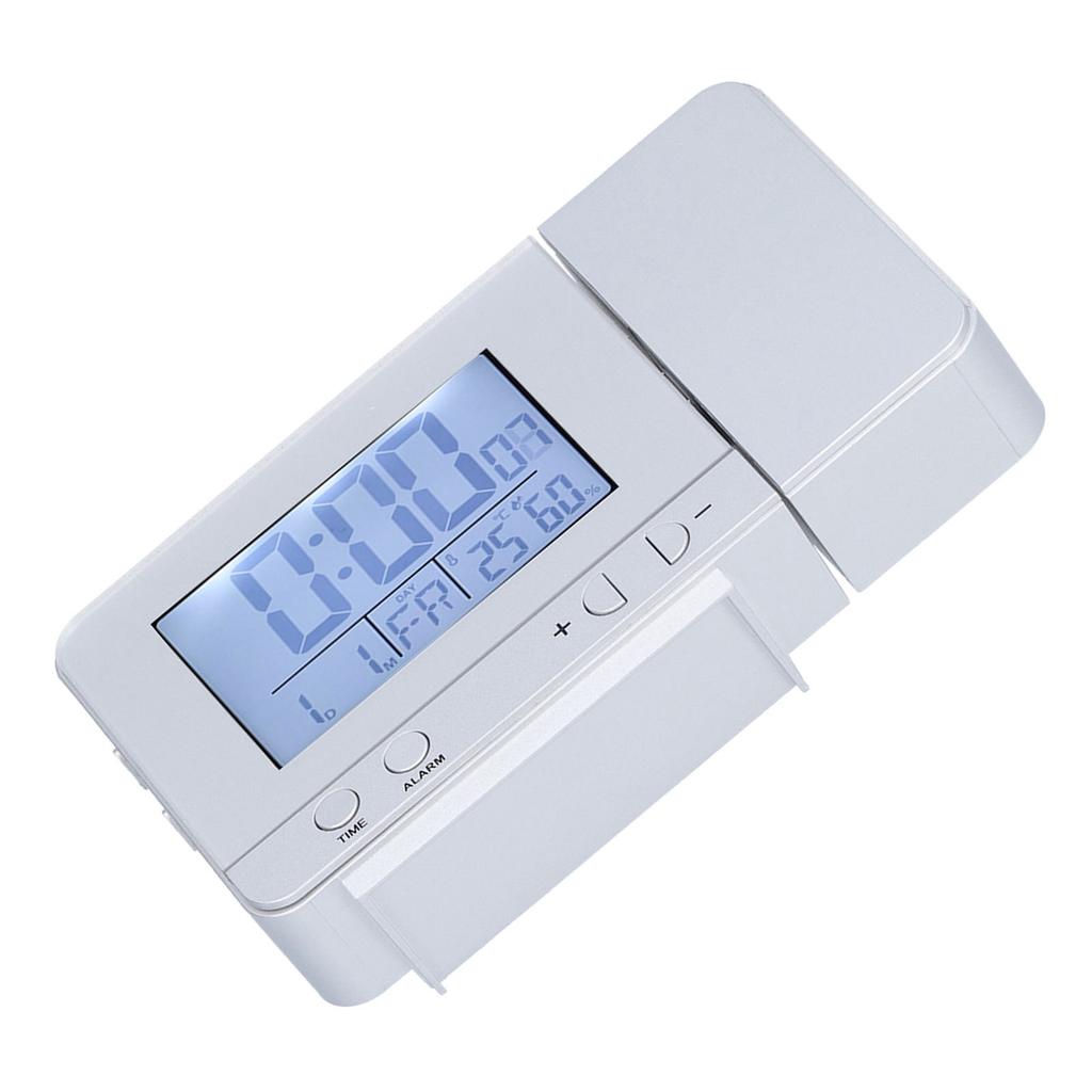 180 Degrees Rotation Projection Alarm Clock USB Powered LED Digital Clock with Temperature Humidity
