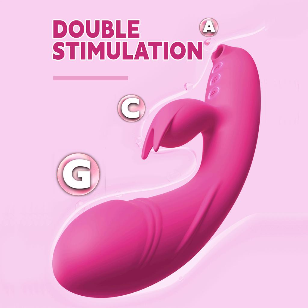 3 в 1 вибратор для клитора «Кролик» с многофункциональным режимом сосания, стимуляция точки G для женщин и мужчин, анальная стимуляция, секс-игрушки