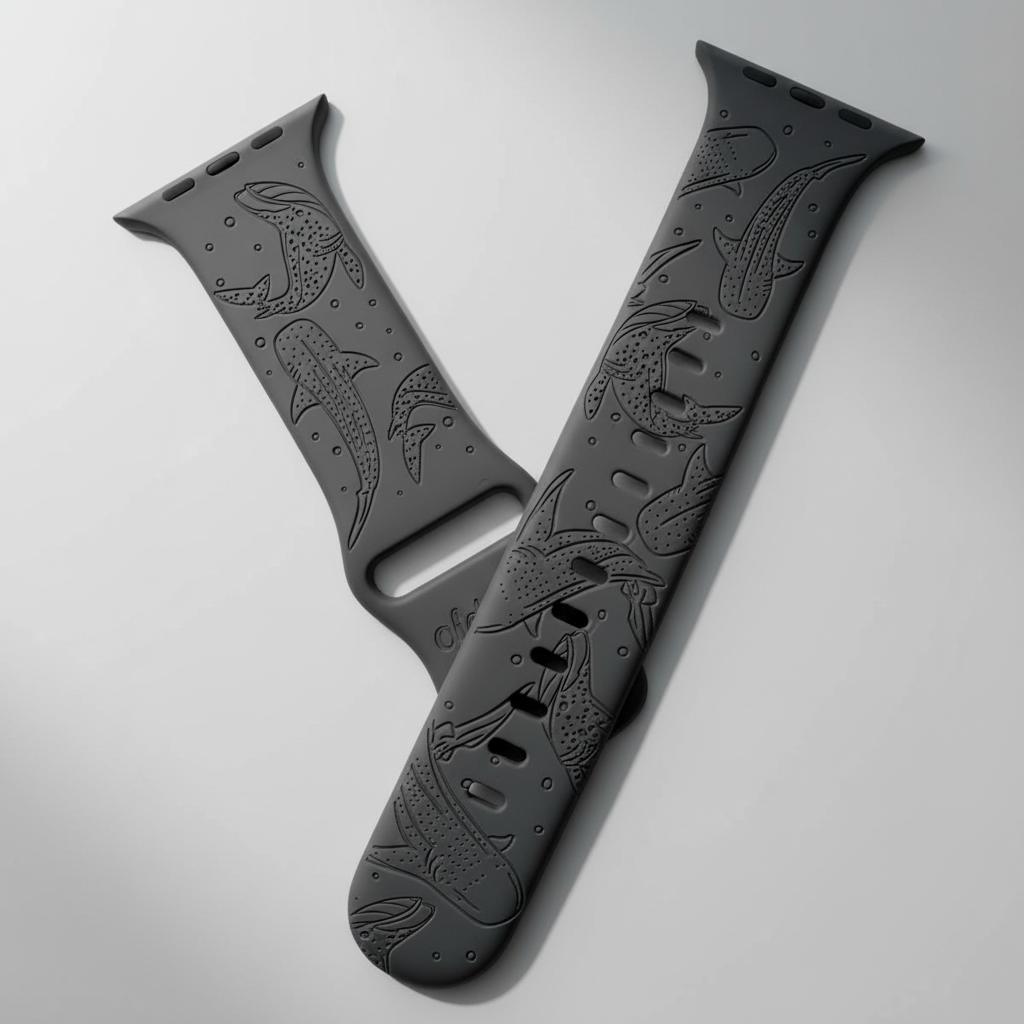 Силиконовый ремешок с китом для Apple Watch 44мм 40мм 45мм 49мм 41мм 42мм 46мм Гравированный браслет Серия 11 10 9 8 7 6 SE Ultra2 3