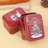 Рождественская жестяная коробка для печенья, подарочная упаковка, банка для конфет, контейнеры для хранения мультфильмов, сладкие праздничные принадлежности с ручкой
