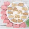 8Pcs Engineering Truck Cookie Cutter Plastic 3D Cartoon Pressable Biscuit Mold