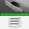 For Ford Tourneo Connect 2013-2018 Accessory Glossy Chrome Silver Car Side Door Handle Covers Trim 2014 2015 2016