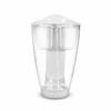 Filtre à eau en verre PearlCo (blanc) avec 6 cartouche filtrante classique (compatible avec Brita Classic)