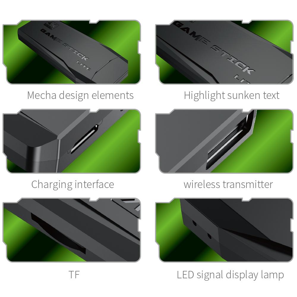 Игровая консоль 64G, встроенные 20000 игр, ретро-портативная игровая консоль, беспроводной контроллер, игровой плеер для детей, рождественские подарки