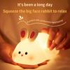 Cute Rabbit Silicone Lamp Children's Bedside Eye-protection Desk Lamp Bedroom Night Light As A Children's Gift Birthday Present