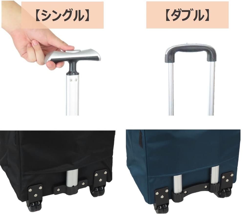 Felio Shopping Cart, Blue, Foldable, Single Handle, Shopping Bag, F21264