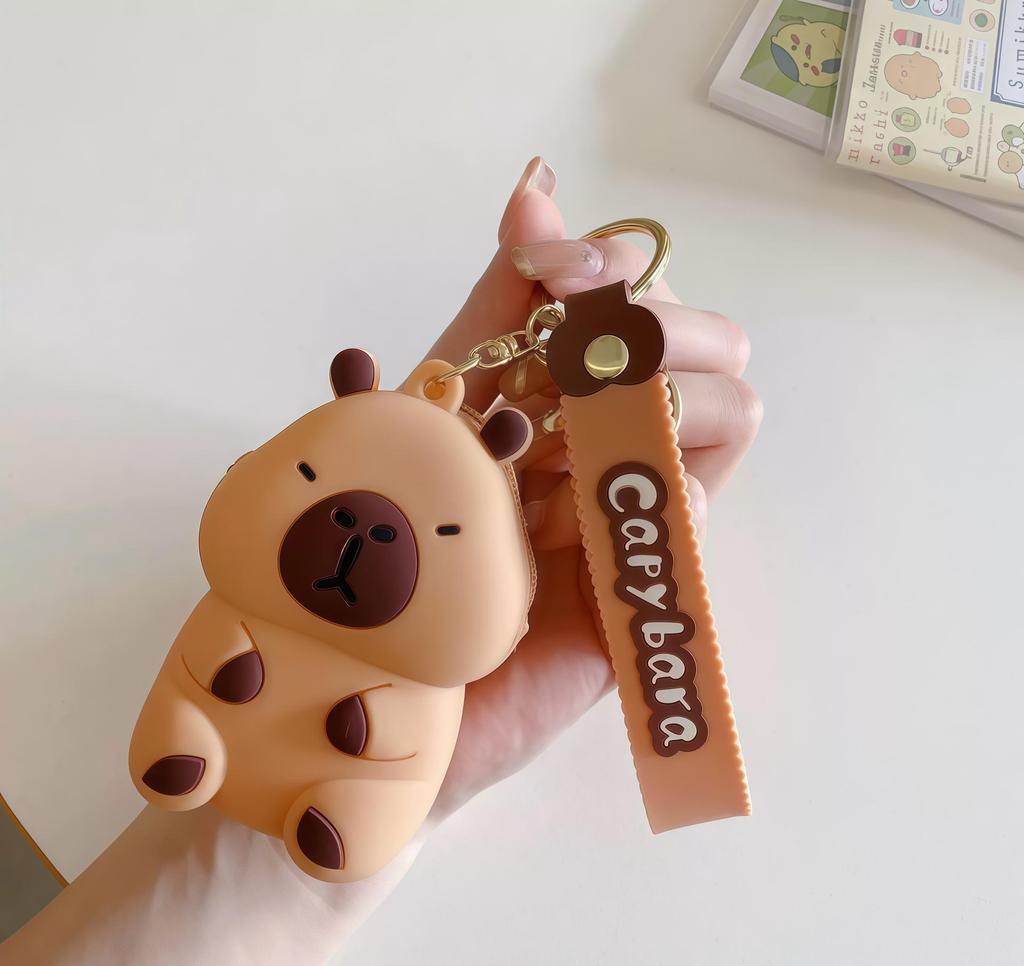 Adorable Capybara Silicone Coin Purse - Cute Cartoon Design for Kids