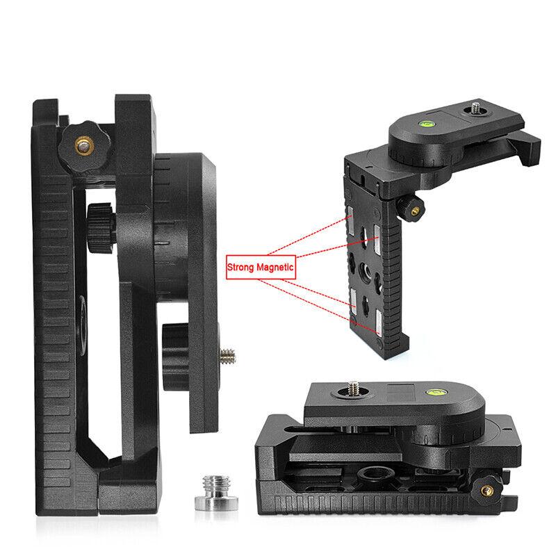 Сильный магнитный лазерный уровень, L-образный кронштейн, настенный держатель 1/4 дюйма и 5/8 дюйма, зажим для подставки