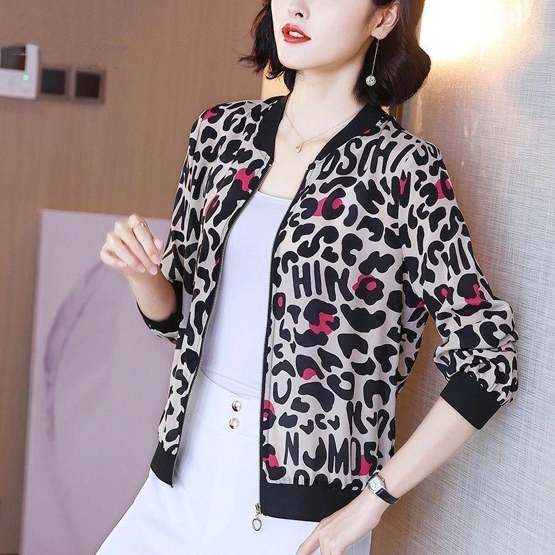Шифоновая солнцезащитная одежда для женщин летом корейский универсальный цветочный кардиган, большой размер тонкая куртка с длинными рукавами для женщин