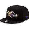 Black Baltimore Ravens Basic 9FIFTY Adjustable Snapback Hat Men's