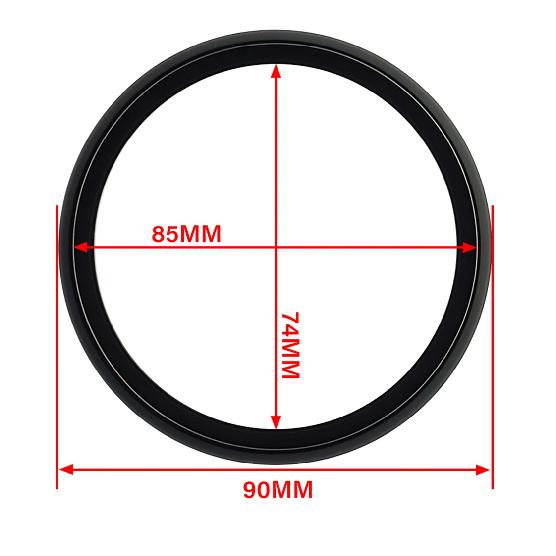 ELING Silver or Black Stainless Steel Bezel for 52mm/85mm Car Motorcycle Gauge