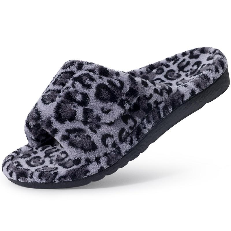 Модные детские ортопедические тапочки из кораллового флиса для женщин с поддержкой свода стопы, регулируемые на липучке, с открытым носком, домашняя обувь для подошвенного фасциита