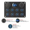 12 В 24 В 8-клавишный разъем Lighte Buttons USB-зарядные устройства для автомобиля RV Truck ATV UTV Camper Caravan тумблерный переключатель панель автоматического выключателя