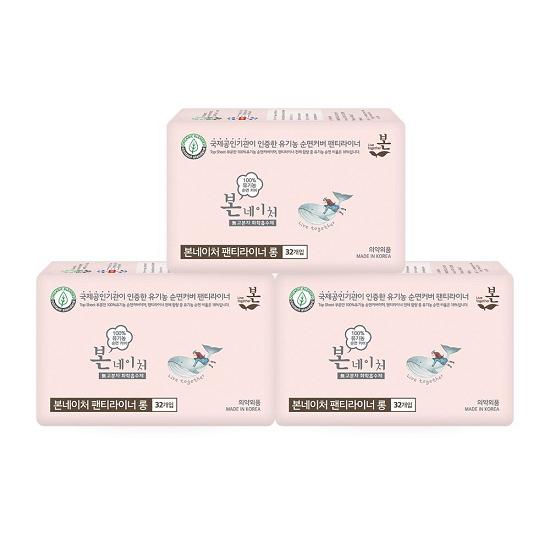 Organic Organic Nature Sanitary Napkins 3 Packs, 3 Types, Choose 1 (large/medium/liner)