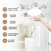 E27 Screw Drone Modeling Fan Lights Household Invisible Remote Control Fan Lamp Dimmable Electric Ceiling Fan