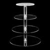 Прозрачный круглый держатель для торта, акриловый, 44989, ярусная стойка для кексов, подставка для вечеринки