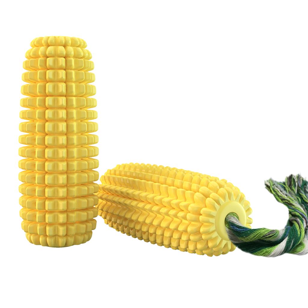 Big Dog Squeaky Corn Toy For Large Dogs Interactive Teeth Cleaning Bite Resistant Training Ropes Chew Toys Labrador Pet Supplies