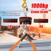 Мини ЖК-цифровые 1000 кг крановые весы портативные промышленные электронные тяжелые весы с крюком для подвешивания