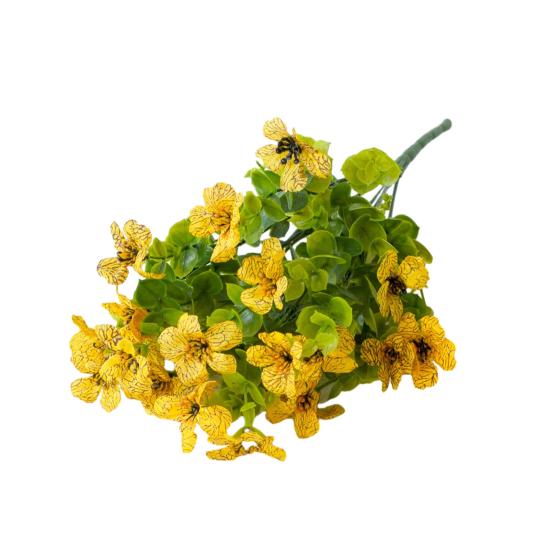 1 букет, садовый искусственный цветок, реалистичный вид, яркий цвет, простой в уходе, имитация фиолетового цветка, искусственное растение