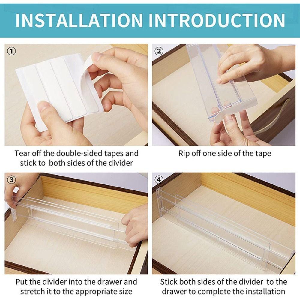 Сегментация Регулируемые ящики Разделители Разделители ящиков Кухонные принадлежности Шкаф для хранения