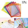 Office Stationery Writing Tool Reusable File Pocket Drawing Board Dry Wipe Bag Teaching Supplies