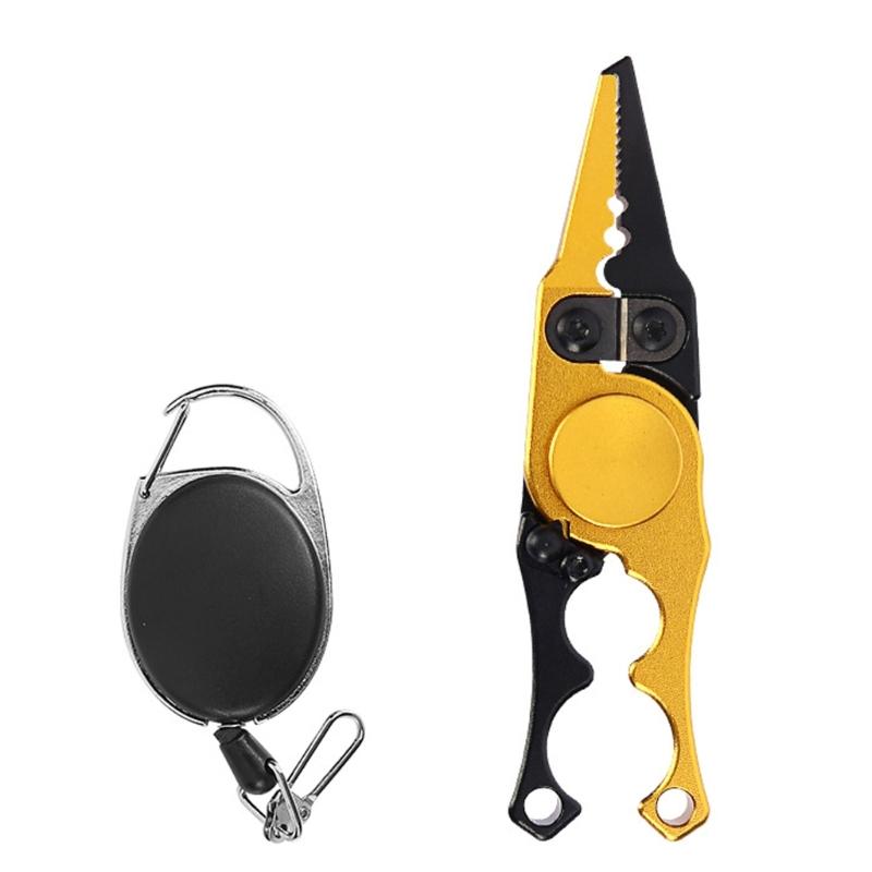 Зажимы для рыбы Захват для рыбы Рыболовные Контроллеры для рыбы Инструмент-плоскогубцы Захват для рыбы Съемник крючков Складные плоскогубцы для рыбалки