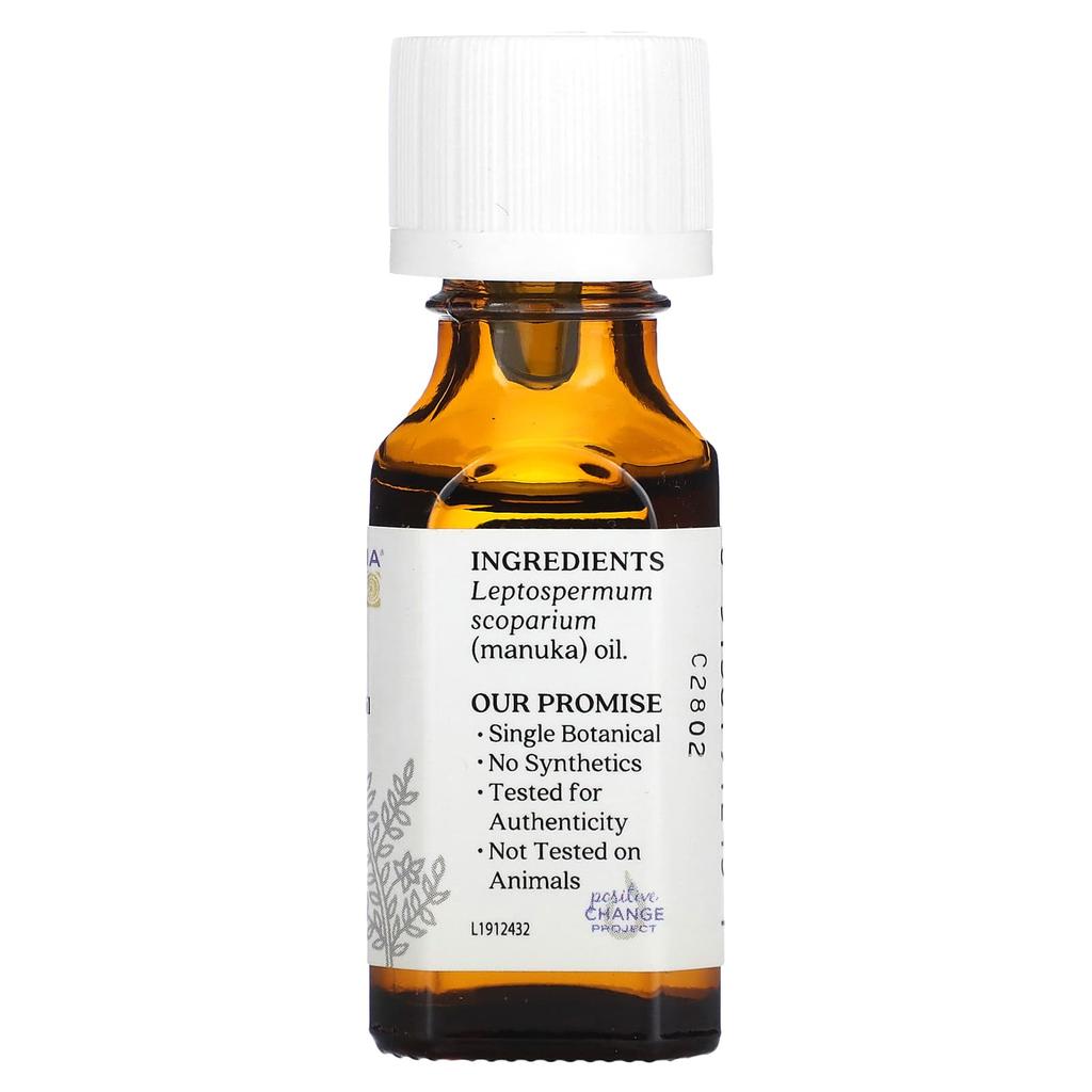 Aura Cacia Pure Essential Oil, Manuka, 0.5 Fl Oz (15 Ml)