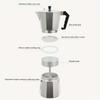 1 шт. Кофеварка, алюминиевый кофейник для кофейника, алюминиевый кофейник для эспрессо для дома и офиса, восьмиугольный кофейник для мокко, аксессуары для кофеварки