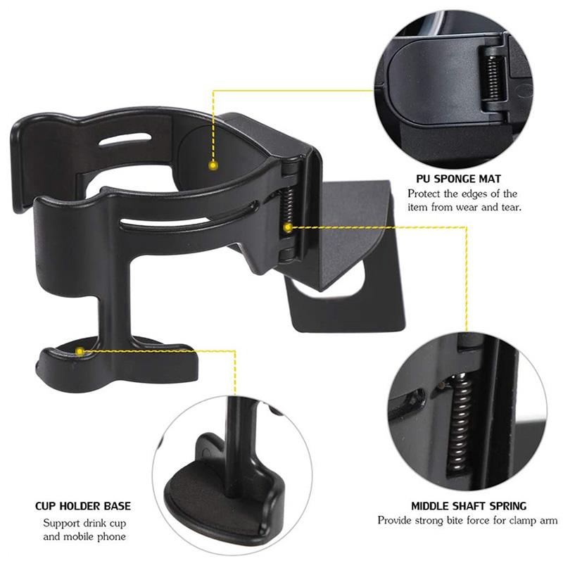 Многофункциональный держатель для телефона, стакана, подставка-кронштейн, органайзер для Jeep Wrangler TJ 1997-2006 JK 2007-2017 JL JT 2018+